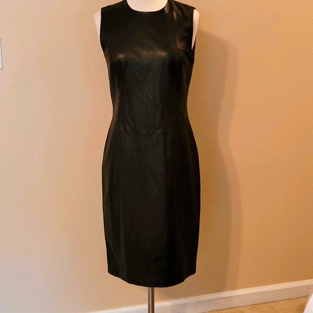 SOLD! Ralph Lauren Black Label leather dress